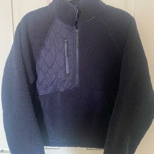 Navy blue fleece 1/4 zip